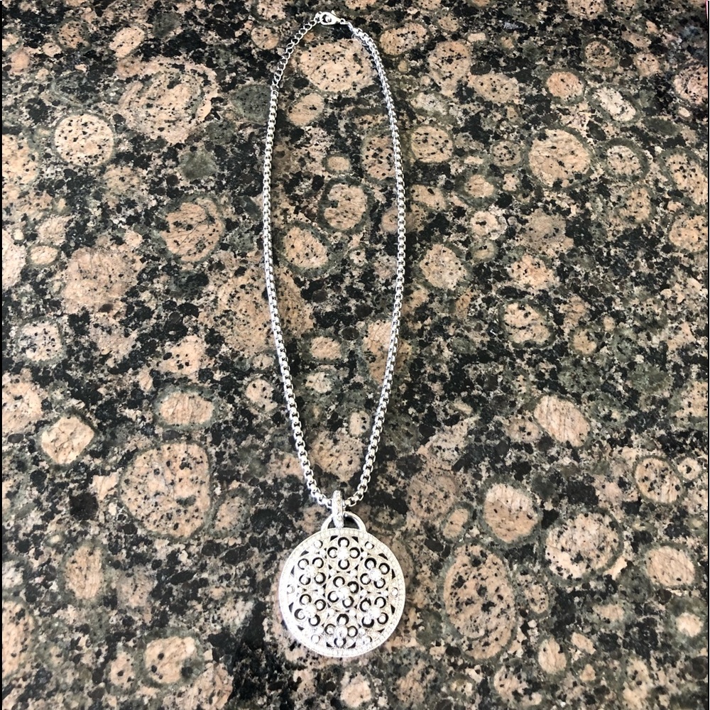Beautiful necklace with rhinestones